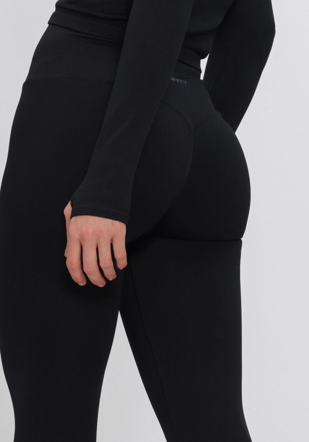 Schwarze AIM'N Legging SHAPE SEAMLESS TIGHTS - large