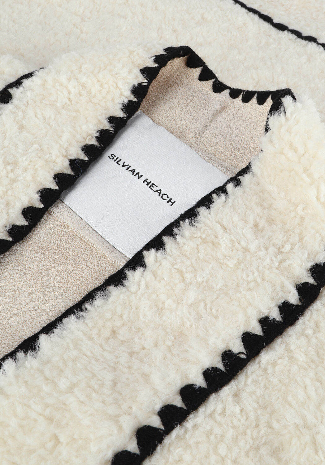 Wei&szlig;e SILVIAN HEACH Teddy-Jacke SHEEPSKIN JACKET VARME - large