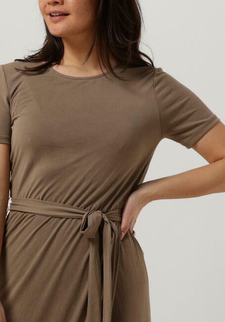 Braune OBJECT Midikleid OBJANNIE NADIA S/S DRESS - large