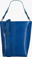 Blaue HVISK Handtasche CASSET CROCO - medium