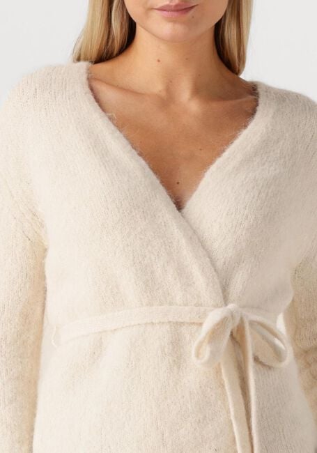 Creme SELECTED WOMEN Pullover SLFGABELLA LS KNIT BELT CARDIGAN - large