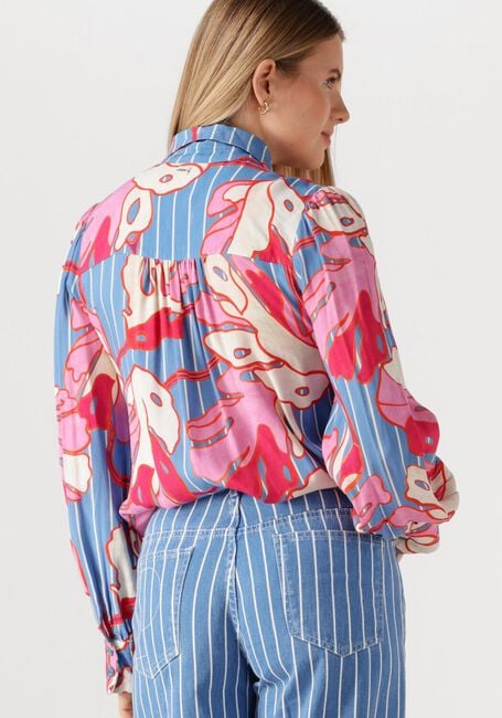 Mehrfarbige/Bunte POM AMSTERDAM Blusen BLOUSE URBAN FLORA STRIPE - large