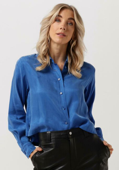 Blaue VANILIA Blusen SHORT CUT SHIRT - large