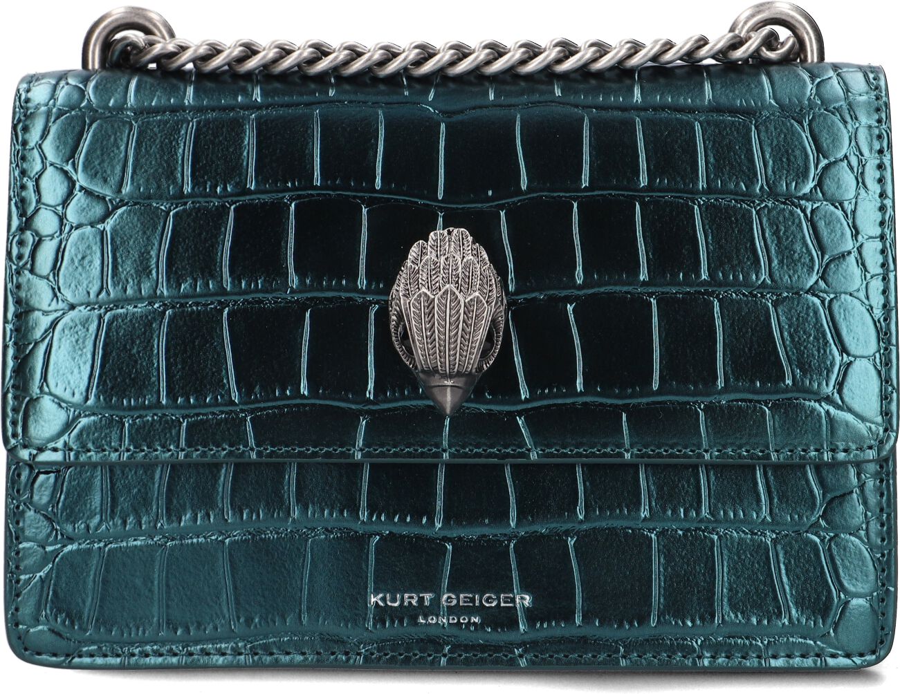 Umhängetasche Shoreditch Sm Crossbody Croc Print Damen - Kurt Geiger London - Modalova