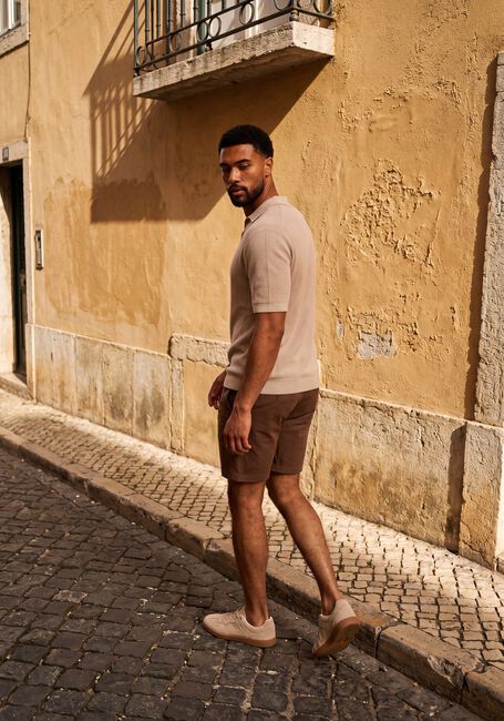 Braune PLAIN Kurze Hose TURIPL SHORTS - large