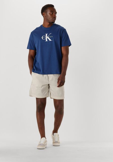 Blaue CALVIN KLEIN T-shirt SS HERO MONOLOGO TEE 20S - large