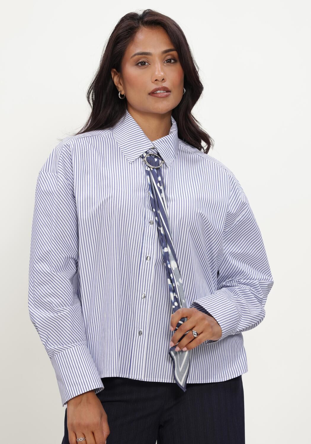 Wei&szlig;e CAROLINE BISS Blusen 4623 - large