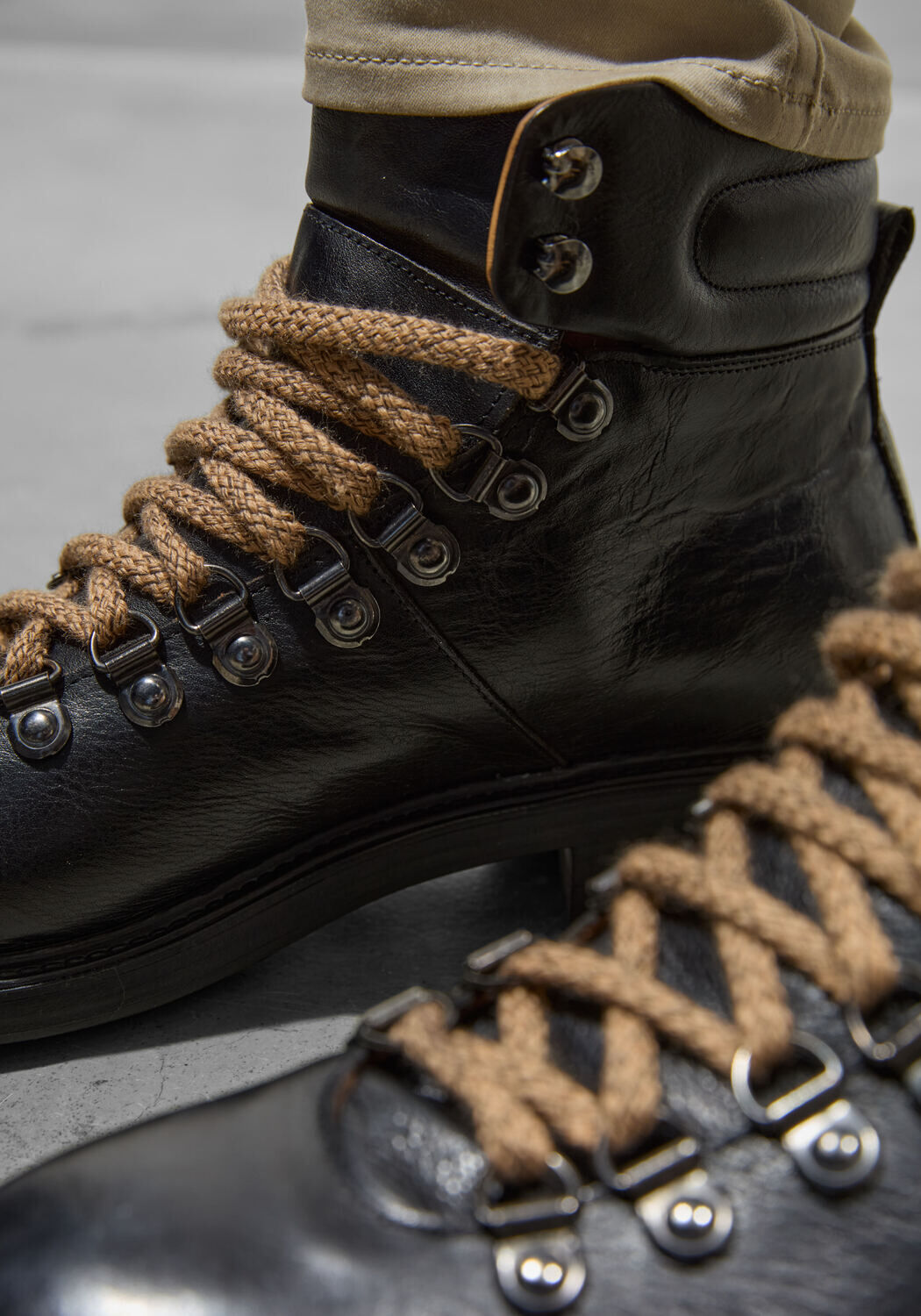 Schwarze STEFANO LAURAN Schn&uuml;rboots 1562 - large