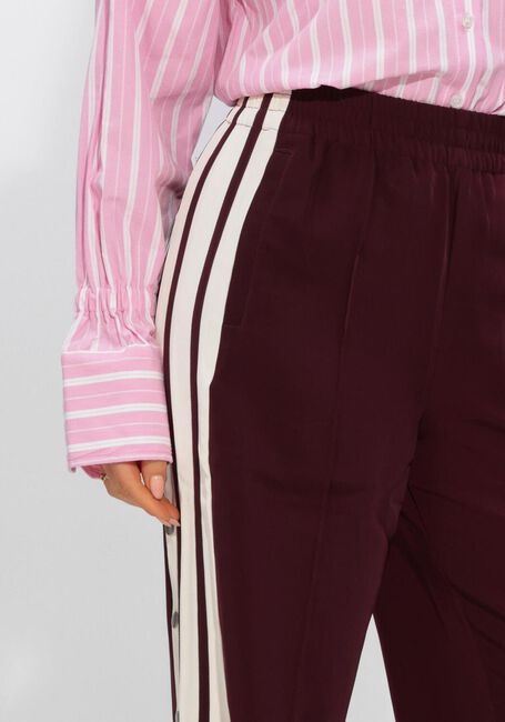 Bordeaux CATWALK JUNKIE Weite Hose SIDE BUTTON TRACKSUIT TROUSERS - large