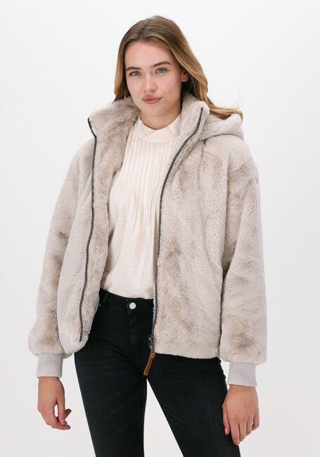 Ecru MOSCOW Fake-Fur-Jack EVELYN - large