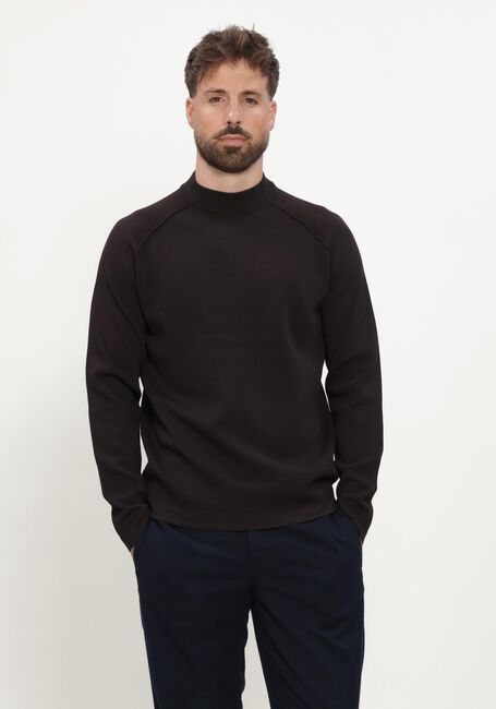 Braune GENTI Pullover TURTLE LS - large