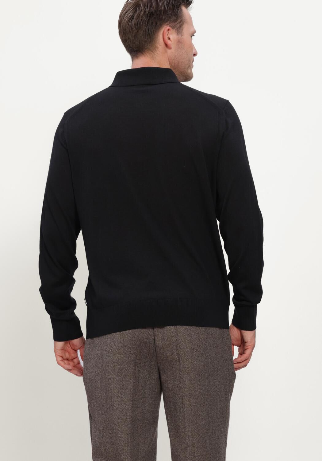 Schwarze BOSS BLACK Pullover H-LANCIONE - large