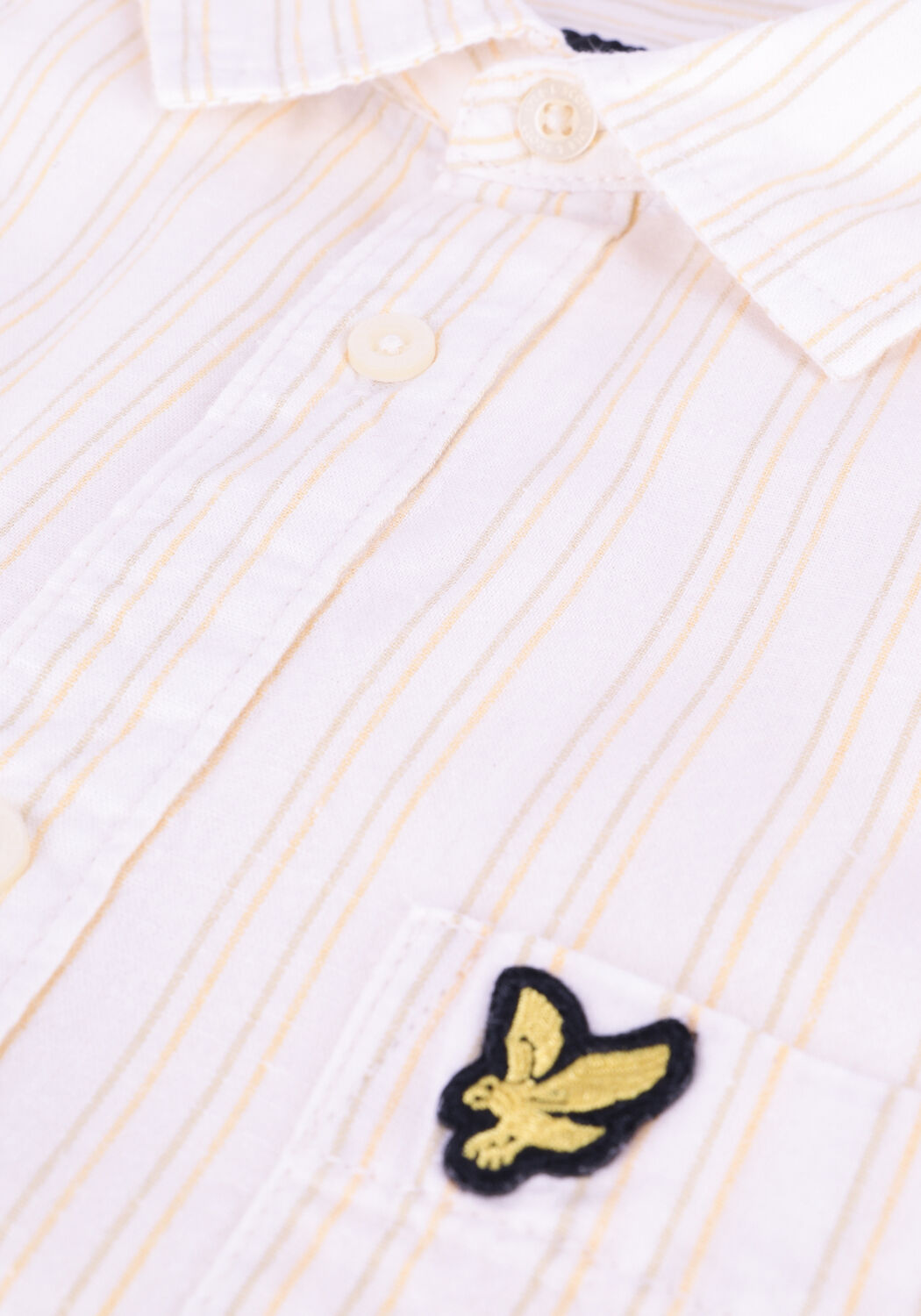 Nicht-gerade weiss LYLE & SCOTT Casual-Oberhemd PINSTRIPE SHIRT - large