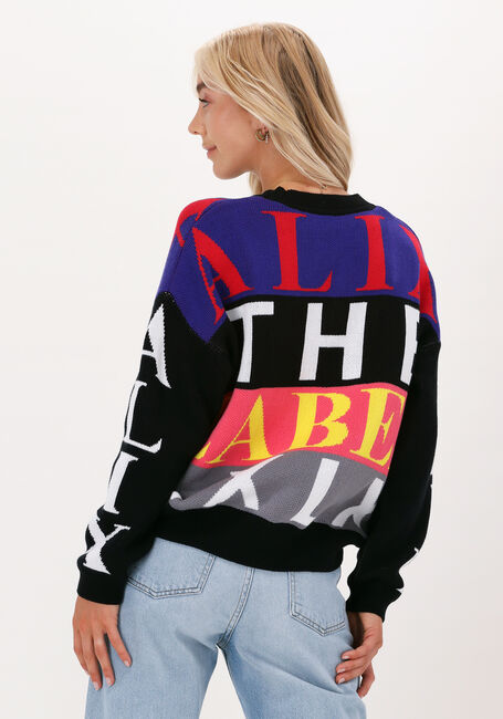 Mehrfarbige/Bunte ALIX THE LABEL Pullover LADIES KNITTED ALIX TEXT PULLOVER - large