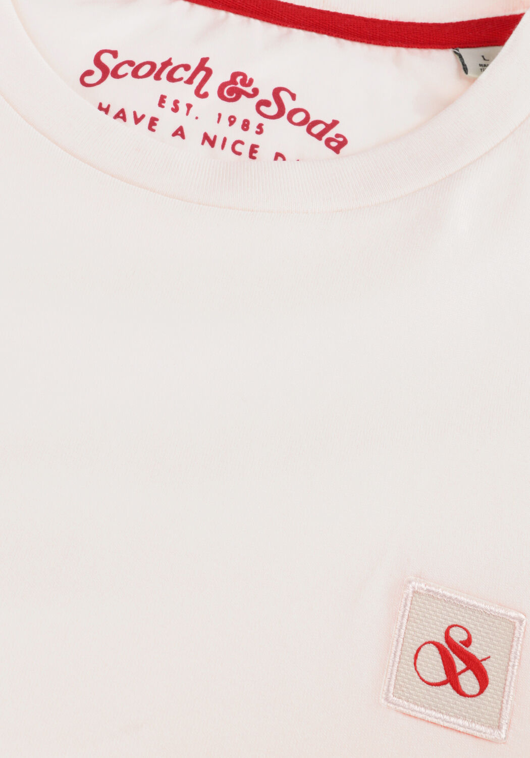 Wei&szlig;e SCOTCH & SODA T-shirt ESSENTIAL LOGO BADGE T-SHIRT - large