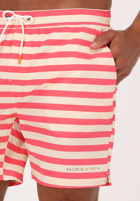 Orangene SCOTCH & SODA Badehosen MID LENGTH STRIPED SWIMSHORT - large