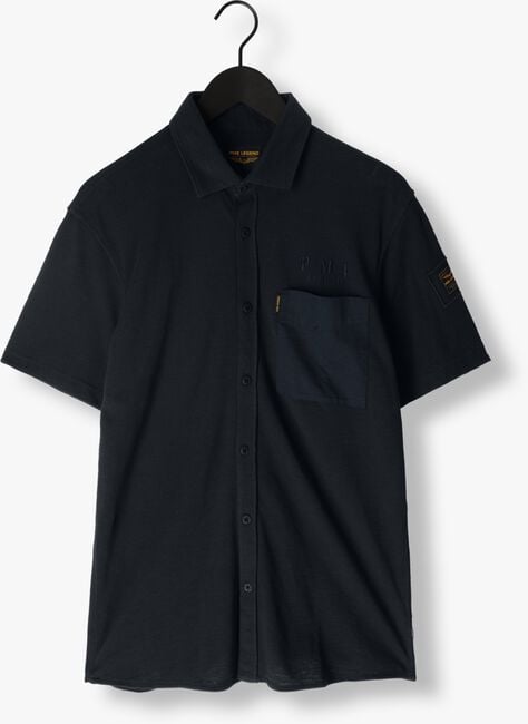 Blaue PME LEGEND Polo-Shirt SHORT SLEEVE SHIRT CTN JERSEY SLUB ABATE - large