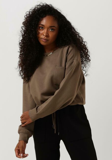Braune MSCH COPENHAGEN Sweatshirt BIANNA IMA Q SWEATSHIRT - large
