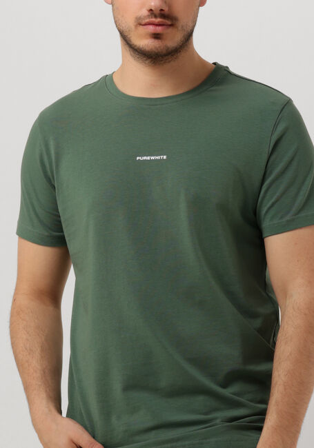 Dunkelgrün PUREWHITE T-shirt TSHIRT WITH SMALL LOGO ON CHEST AND BIG BACK PRINT - large