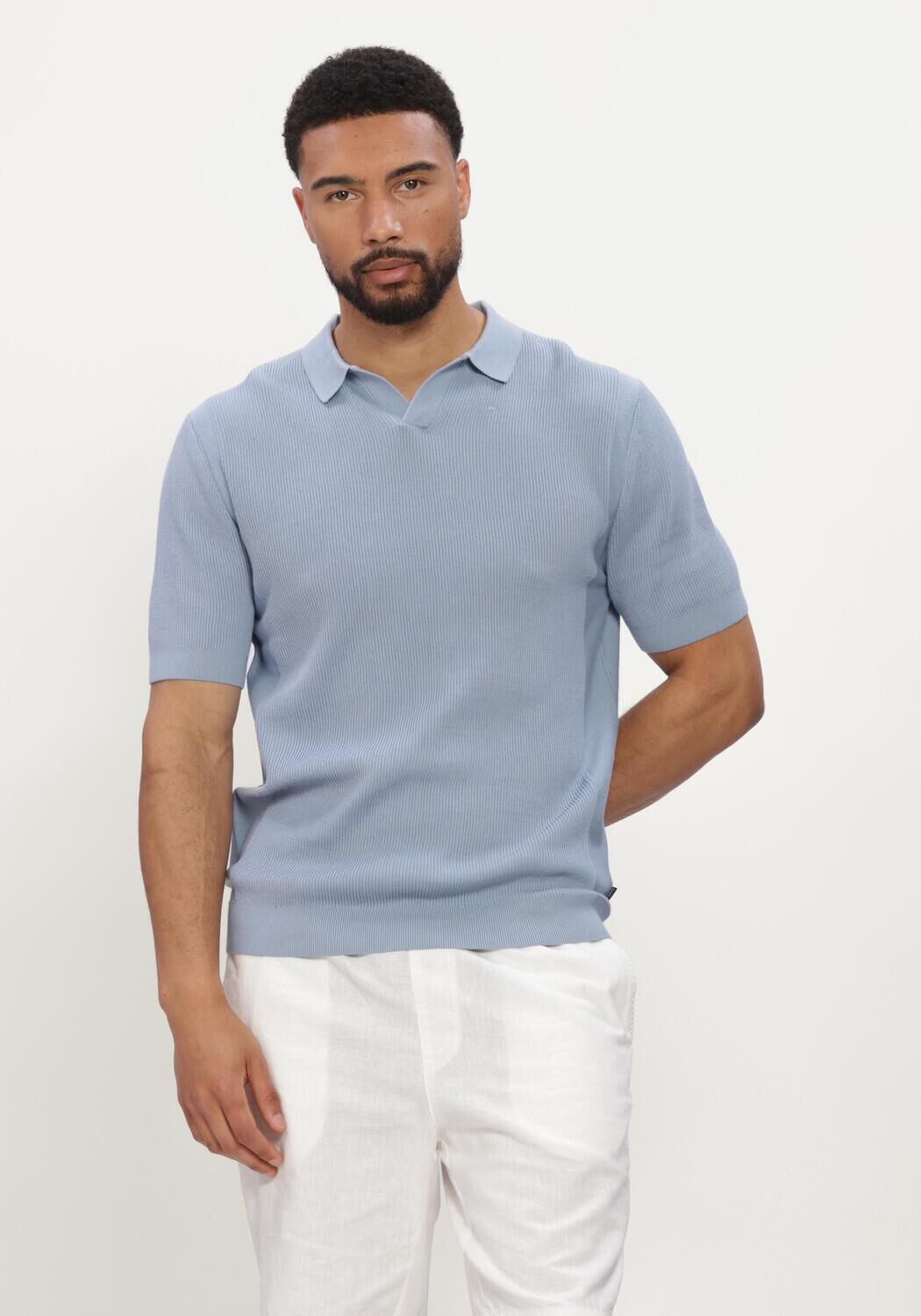 Hellblau SAINT STEVE Polo-Shirt EVAN-S - large
