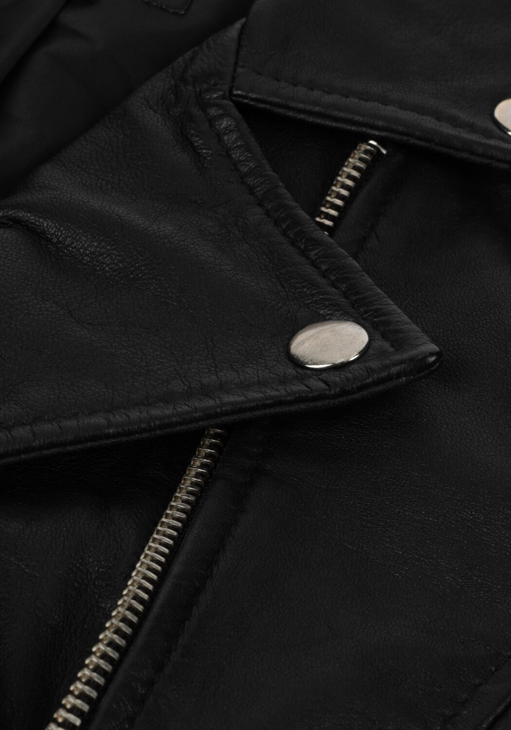 Schwarze GOOSECRAFT Lederjack GC JULIA BIKER - large