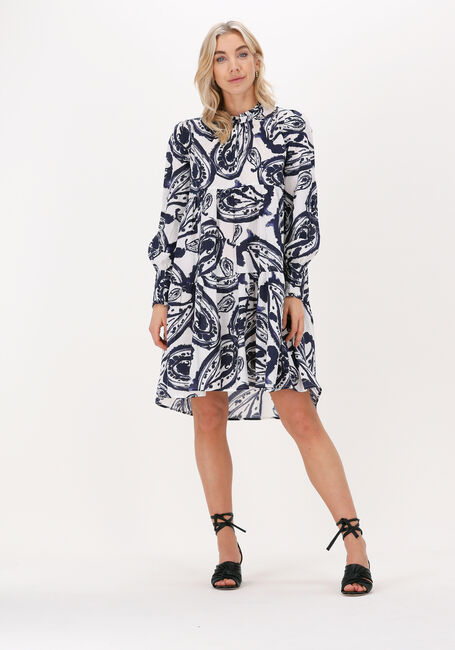 Blaue DEA KUDIBAL Minikleid KINDRA NS (CO) DRESS WITH BALLOON SLEEVES - large