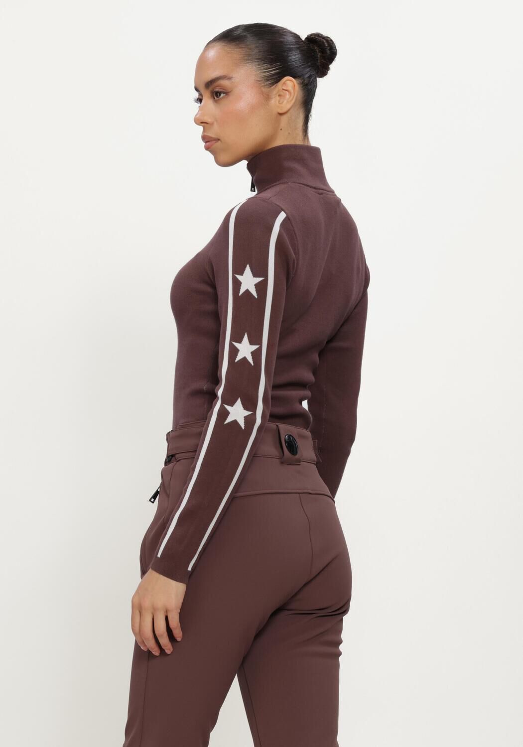 Braune AIRFORCE Pullover STELLA STAR KNITTED PULLY - large