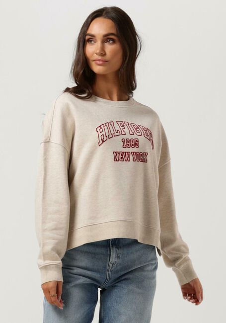 Omoda Beige OPEN-NK Pullover VARSITY SWEATSHIRT RLX TOMMY | HILFIGER