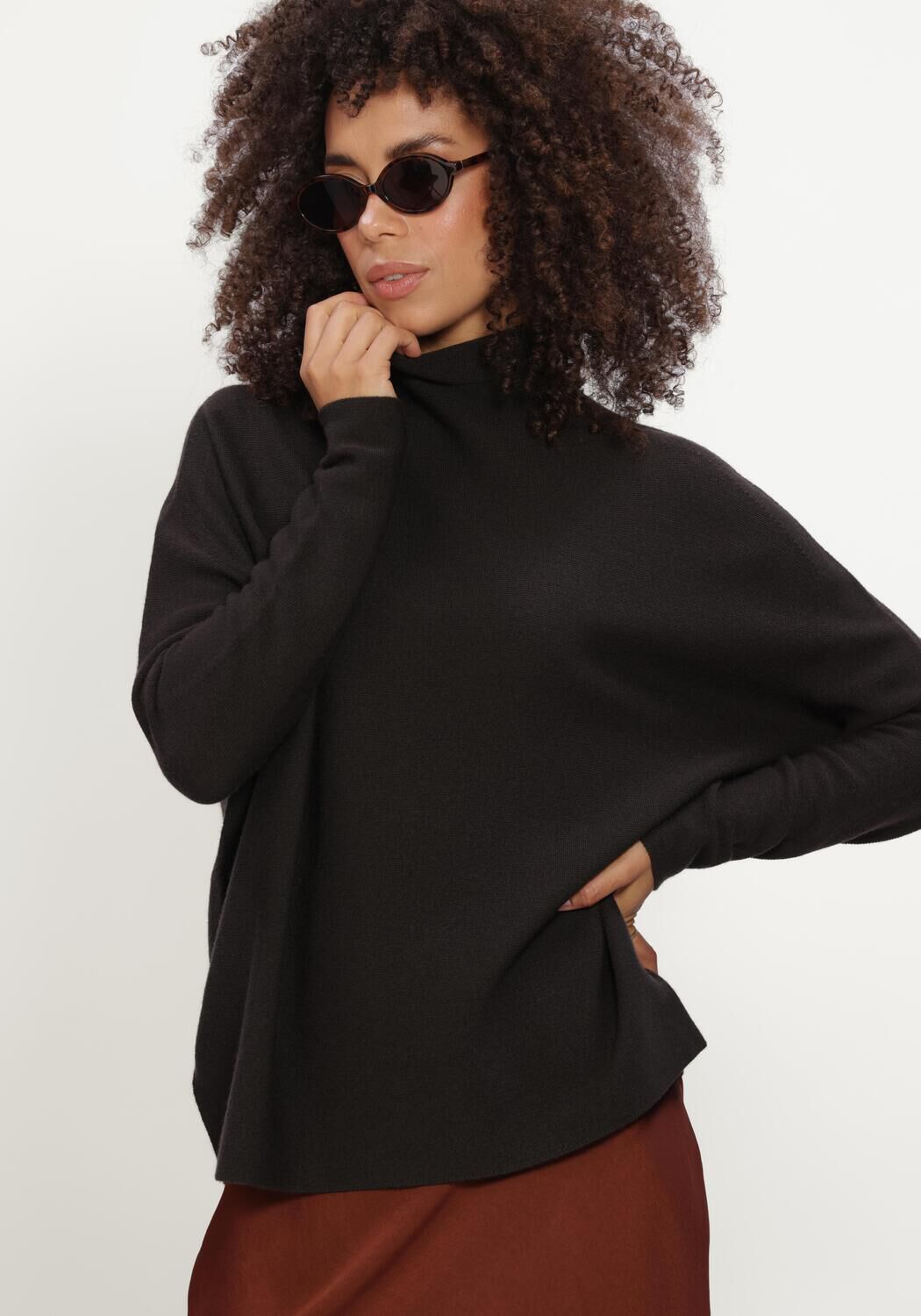 Bordeaux DRYKORN Rollkragenpullover LIORA - large