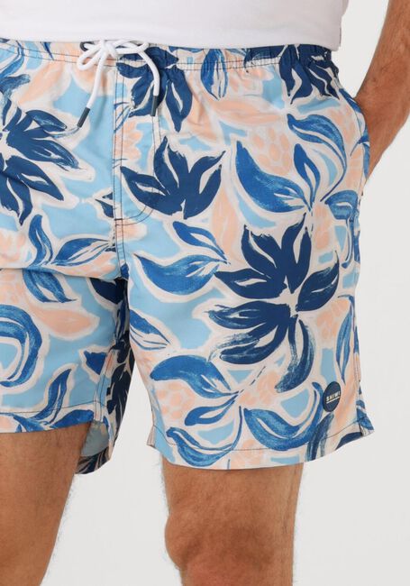Mehrfarbige/Bunte SHIWI Badehosen MEN MIKE SWIM SHORTS 7 INCH FLORAL LEAFS - large