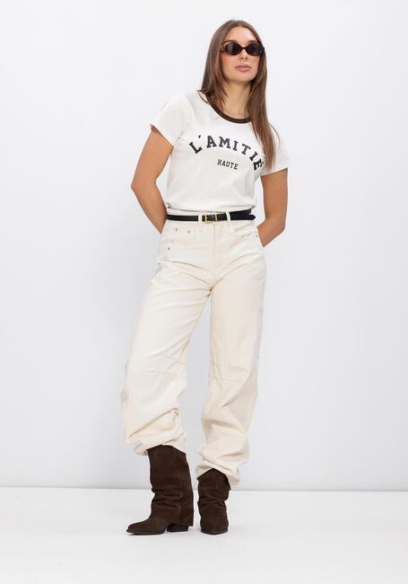 Nicht-gerade weiss HAUTE L'AMITI&Eacute; T-shirt NECKLINE LOGO TEE - large