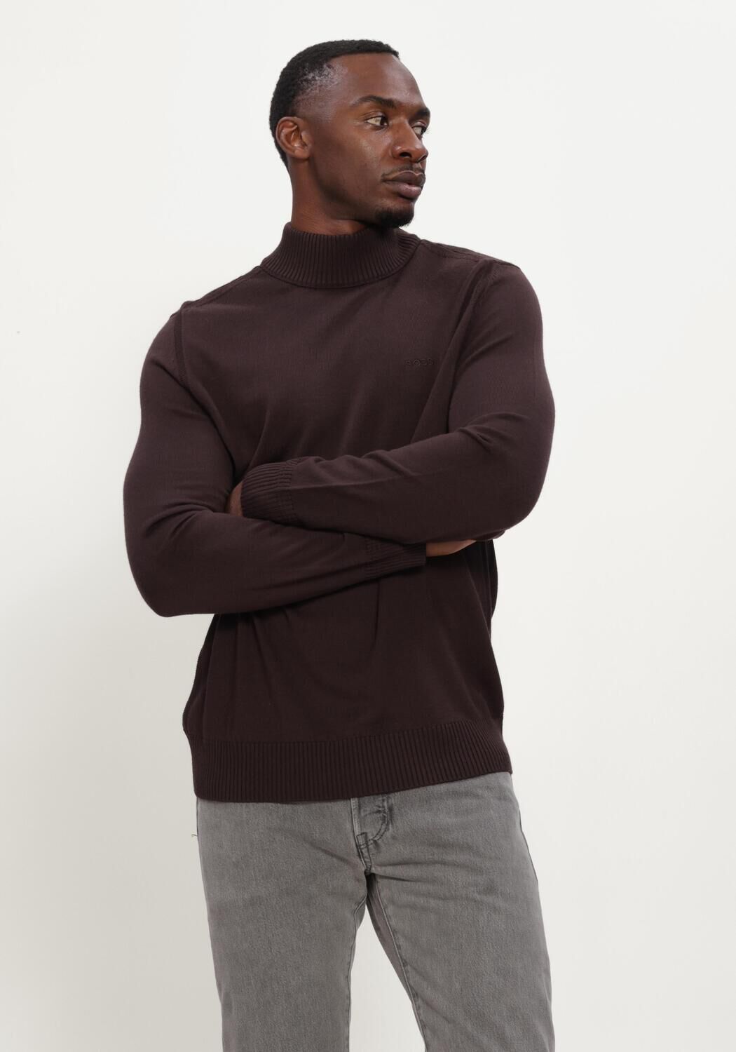 Braune BOSS ORANGE Rollkragenpullover AVAC - large