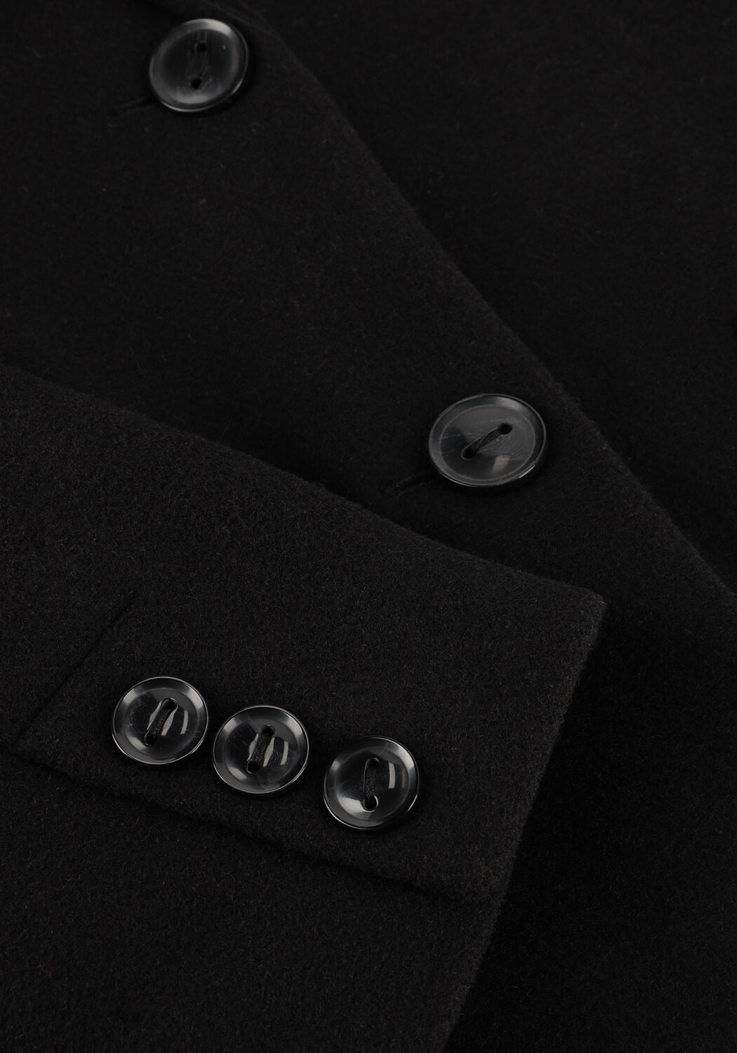 Schwarze MODSTR&Ouml;M M&auml;ntel PAMELA COAT - large