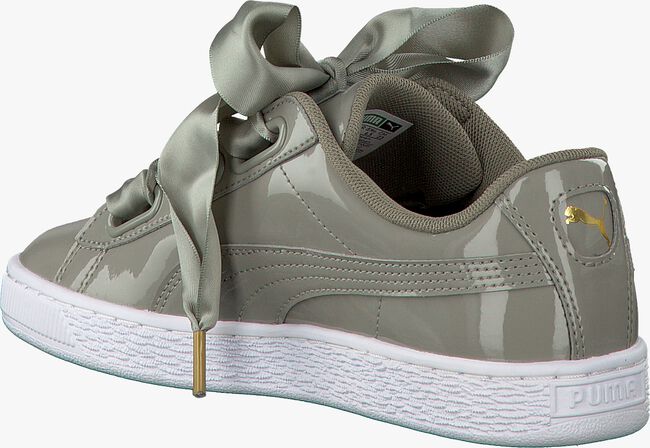 Taupe PUMA Sneaker BASKET HEART PATENT - large