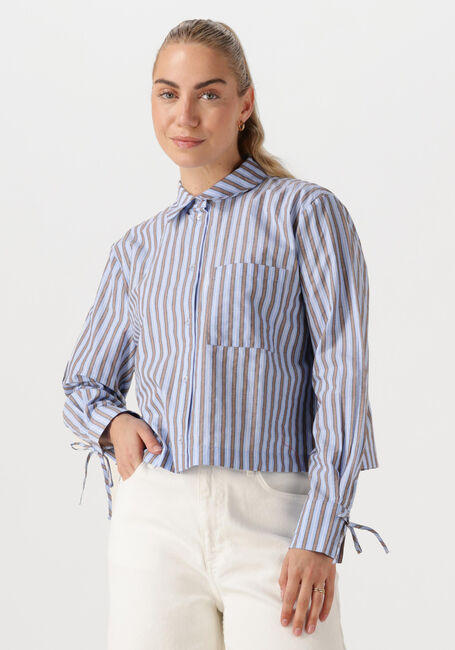 Blaue MODSTRÖM Blusen MEYRICKMD STRIPE SHIRT - large