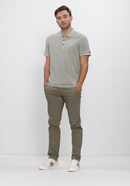 Hellblau CAST IRON Polo-Shirt REGULAR FIT TWO TONE WAFFLE - large