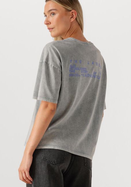 Graue ALIX THE LABEL T-shirt LADIES KNITTED PRINT T-SHIRT - large