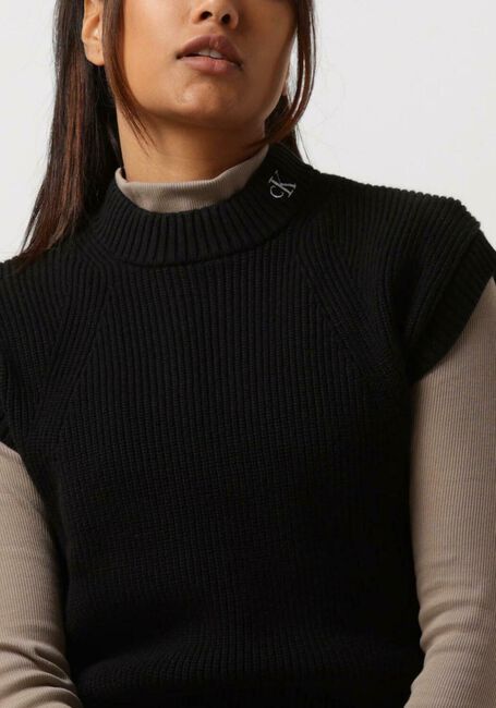 Schwarze CALVIN KLEIN Spencer CK CHUNKY VEST - large