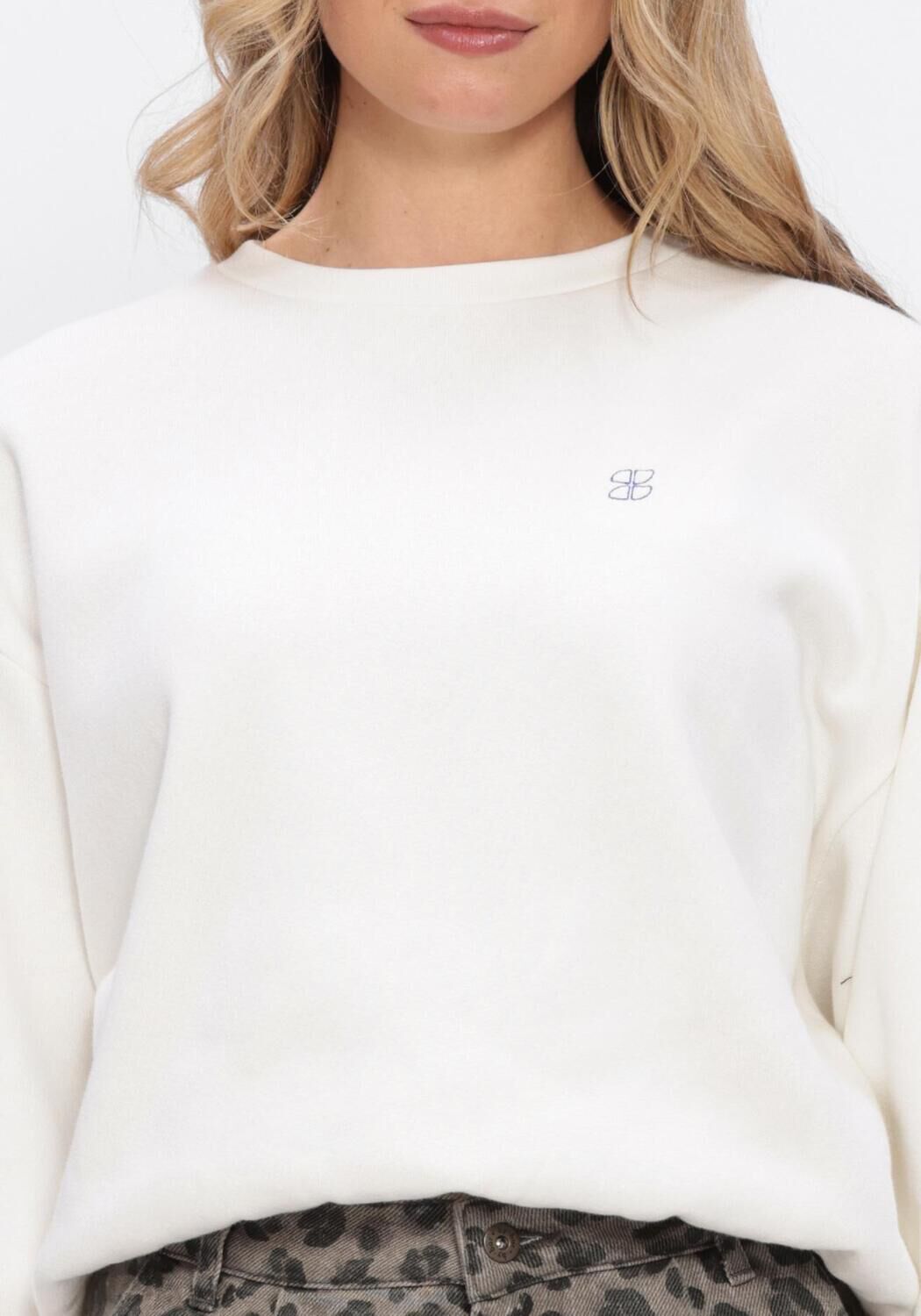 Ecru BY-BAR Sweatshirt BIBI LUCK EVERYDAY - large