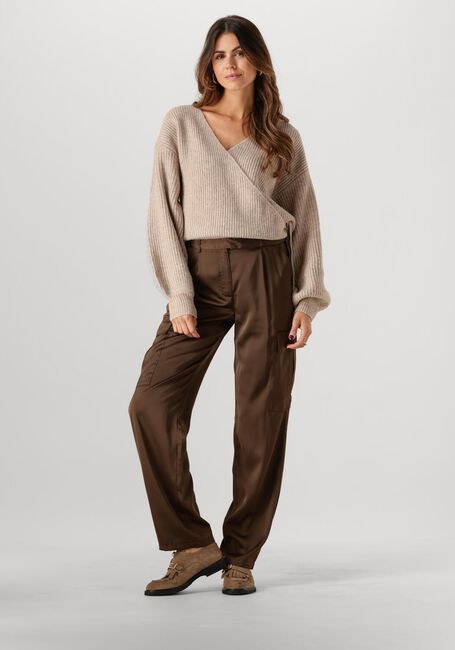 Beige ANOTHER LABEL Strickjacke ABBY KNITTED CARDIGAN - large