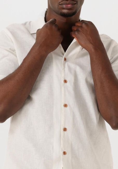 Weiße ANERKJENDT Hemden AKLEO SSS COT/LINEN SHIRT - large