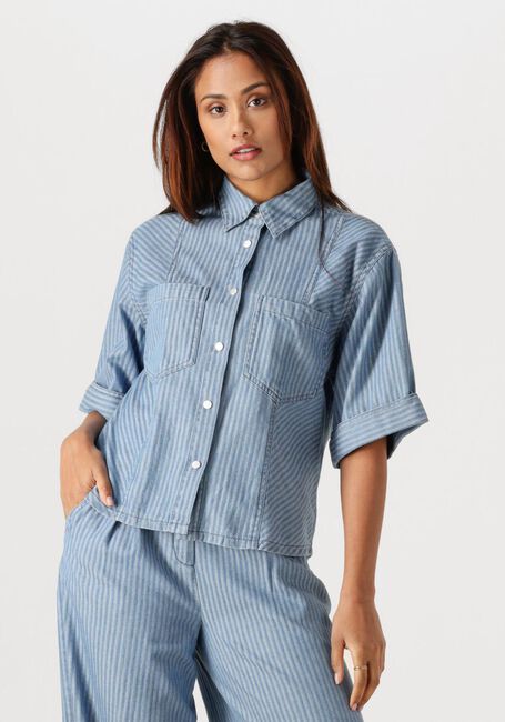 Hellblau AAIKO Blusen SERENE STRIPE CO 568 - large