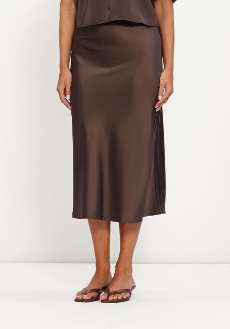 Braune Y.A.S. Midirock YASPELLA HW MIDI SKIRT - large