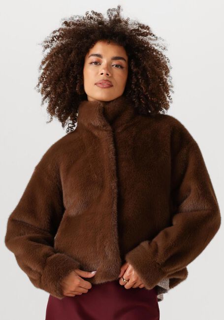 Braune MOVES Fake-Fur-Jack KARA JACKET 4471 - large