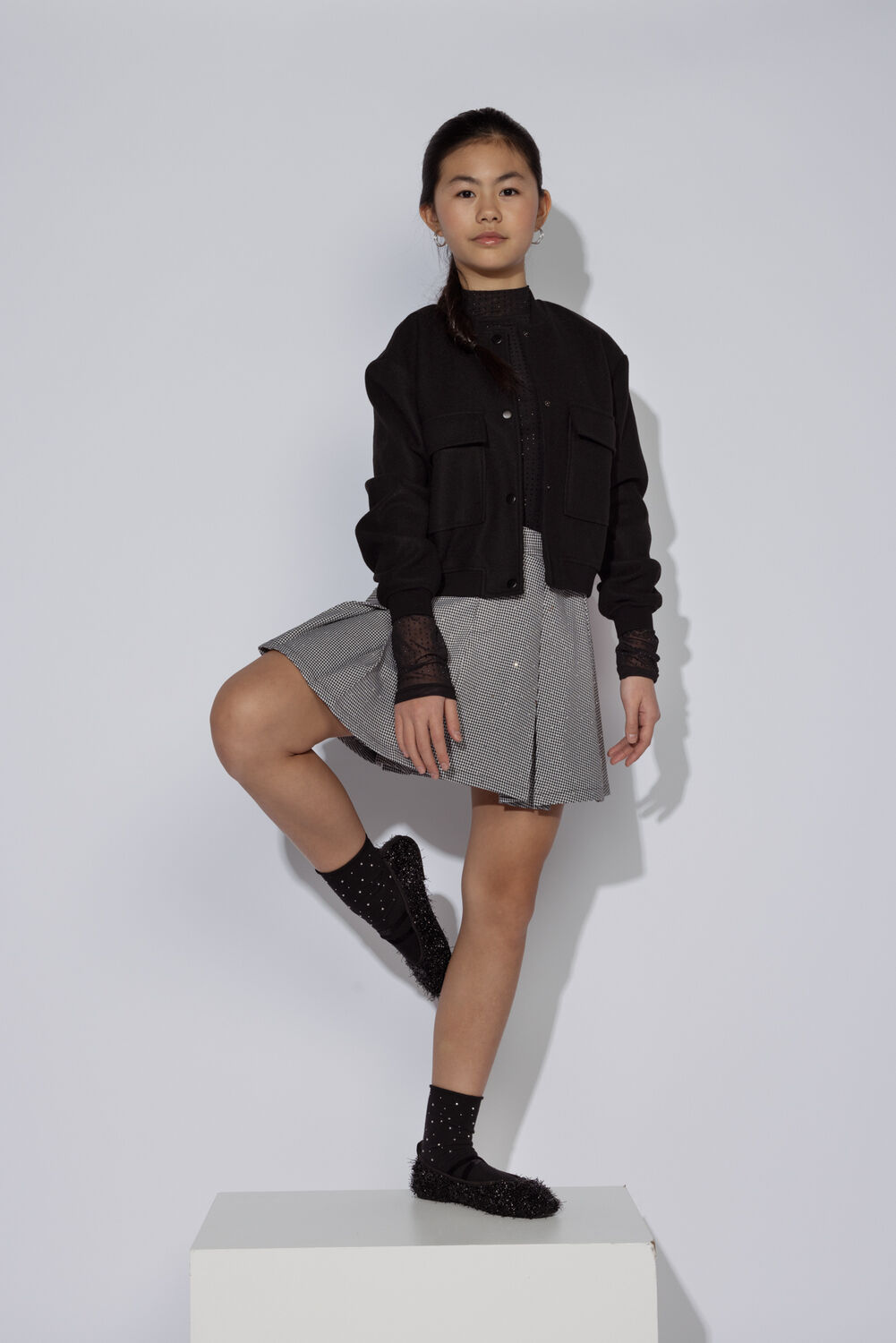 Schwarze AI&KO Minirock JULEE PES 567 G - large