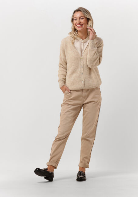 Weiße SUMMUM Strickjacke CARDIGAN FEATHER LIGHT ALPACA KNIT - large