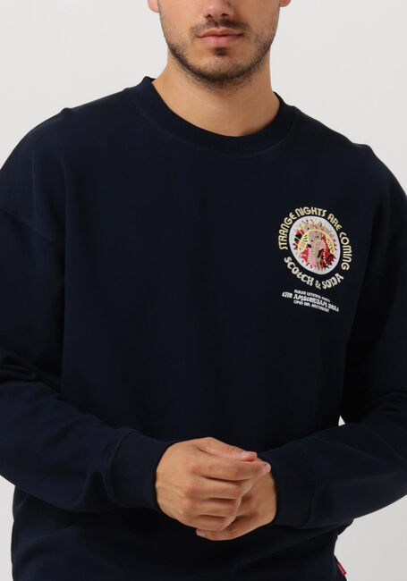 Dunkelblau SCOTCH & SODA Sweatshirt FESTIVAL AW SWEATSHIRT - large