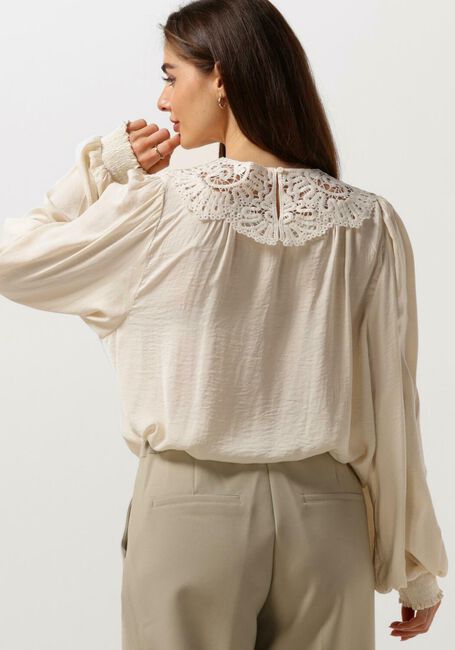 Nicht-gerade weiss SUMMUM Blusen TOP DRAPY SATIN - large