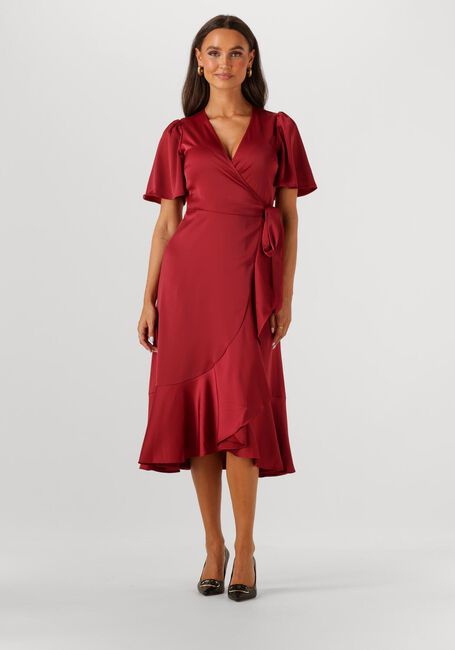 Rote Y.A.S. Midikleid YASTHEA 2/4 MIDI WRAP DRESS S. - large