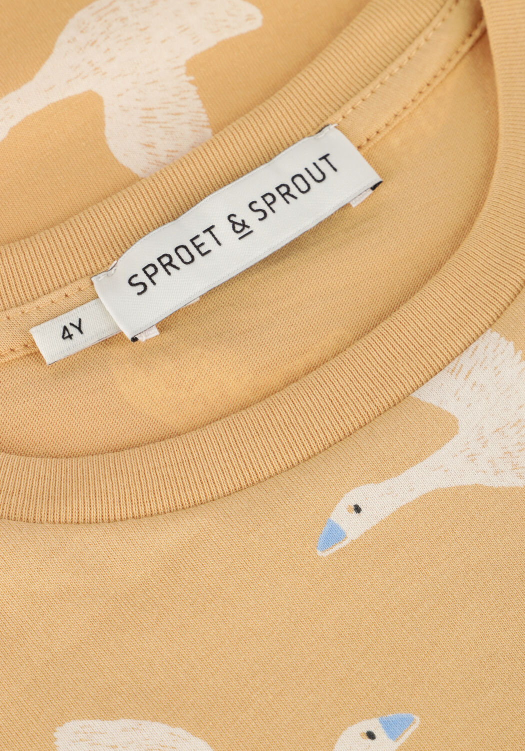 Beige Sproet & Sprout T-shirt T-SHIRT GOOSE PRINT - large
